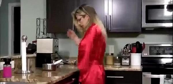  Young Son Fucks his Hot Mom in the Kitchen